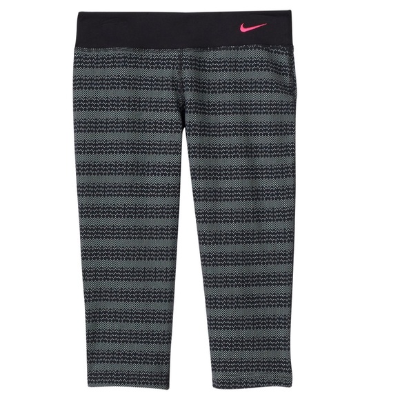 💞Nike Girl M dry fit Capri sport legging K03B5